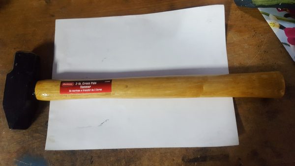 2 lb Cross Peen Hammer Wood handle