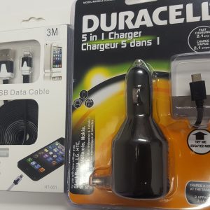 Duracell 5 in 1 Dual Port USB Device Charger